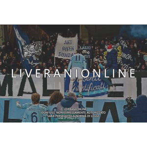 TVEM December 21, 2024 Lecce, Italy - US Lecce vs SS Lazio - Italian soccer serie A 2024/25 - Via Del Mare Stadium. In the pic: Valentín Castellanos of SS Lazio celebrates after scoring a goal ©Emmanuele Mastrodonato -AGENZIA ALDO LIVERANI SAS