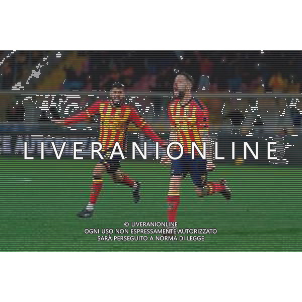 TVEM December 21, 2024 Lecce, Italy - US Lecce vs SS Lazio - Italian soccer serie A 2024/25 - Via Del Mare Stadium. In the pic: Tete Morente of US Lecce celebrates after scoring a goal ©Emmanuele Mastrodonato -AGENZIA ALDO LIVERANI SAS