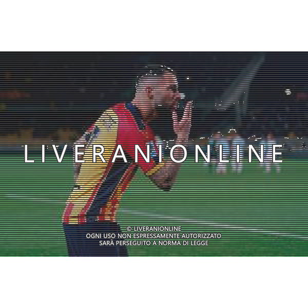 TVEM December 21, 2024 Lecce, Italy - US Lecce vs SS Lazio - Italian soccer serie A 2024/25 - Via Del Mare Stadium. In the pic: Tete Morente of US Lecce celebrates after scoring a goal ©Emmanuele Mastrodonato -AGENZIA ALDO LIVERANI SAS