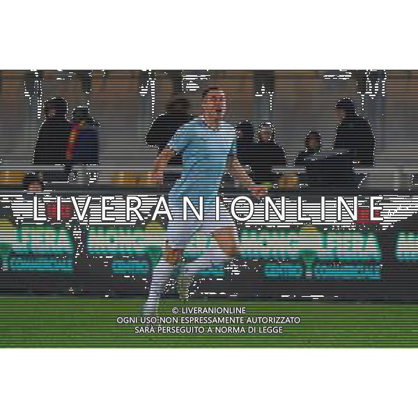 TVEM December 21, 2024 Lecce, Italy - US Lecce vs SS Lazio - Italian soccer serie A 2024/25 - Via Del Mare Stadium. In the pic: Adam Marusic of SS Lazio celebrates after scoring a goal ©Emmanuele Mastrodonato -AGENZIA ALDO LIVERANI SAS