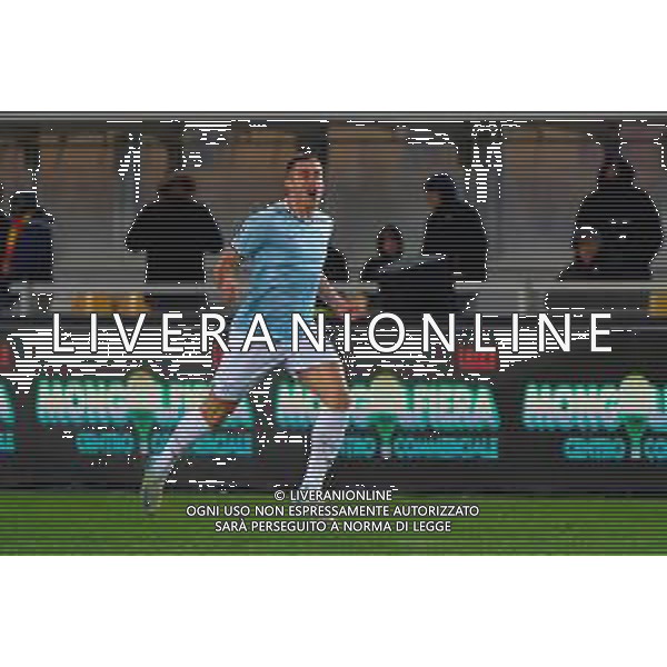 TVEM December 21, 2024 Lecce, Italy - US Lecce vs SS Lazio - Italian soccer serie A 2024/25 - Via Del Mare Stadium. In the pic: Adam Marusic of SS Lazio celebrates after scoring a goal ©Emmanuele Mastrodonato -AGENZIA ALDO LIVERANI SAS