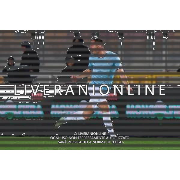 TVEM December 21, 2024 Lecce, Italy - US Lecce vs SS Lazio - Italian soccer serie A 2024/25 - Via Del Mare Stadium. In the pic: Adam Marusic of SS Lazio celebrates after scoring a goal ©Emmanuele Mastrodonato -AGENZIA ALDO LIVERANI SAS