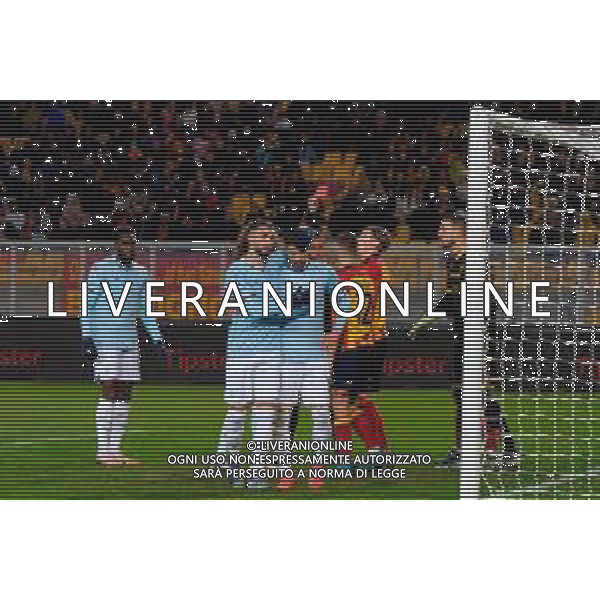 TVEM December 21, 2024 Lecce, Italy - US Lecce vs SS Lazio - Italian soccer serie A 2024/25 - Via Del Mare Stadium. In the pic: Frederic Guilbert of US Lecce receives a red card ©Emmanuele Mastrodonato -AGENZIA ALDO LIVERANI SAS