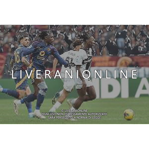Roma vs Parma Campionato Serie A Enilive - 17 Giornata Stadio Olimpico - Roma 22-12-2024 nella foto Konè e Coulibaly foto federico gaetano-ag aldo liverani sas