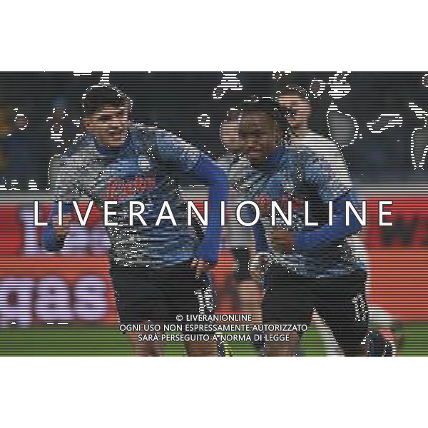 TVRG Atalanta vs Empoli nella foto Raoul Bellanova (Atalanta) e Ademola Lookman (Atalanta) esultanza dopo il gol del 2 a 1 Bergamo 22-12-2024 Gewiss Stadium Campionato Serie A Enilive - 17a giornata foto Roberto Garavaglia/Agenzia Aldo Liverani sas