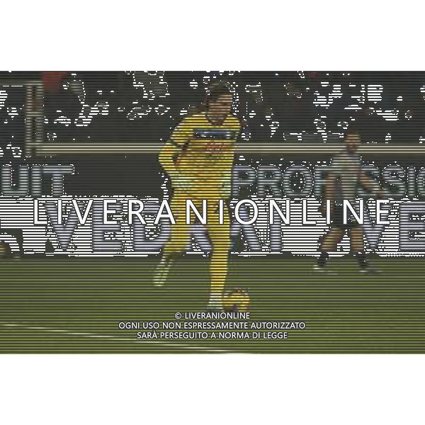 Marco Carnesecchi of Atalanta BC. play the ball during Atalanta BC vs Empoli FC, 17° Serie A Enilive 2024-25 game at Gewiss stadium in Bergamo (BG), Italy, on Dicember 22, 2024. (Photo by Davide Casentini)-AGENZIA ALDO LIVERANI SAS