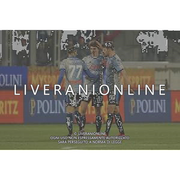 Charles De Ketelaere of Atalanta BC celebrates after scoring during Atalanta BC vs Empoli FC, 17° Serie A Enilive 2024-25 game at Gewiss stadium in Bergamo (BG), Italy, on Dicember 22, 2024. (Photo by Davide Casentini)-AGENZIA ALDO LIVERANI SAS
