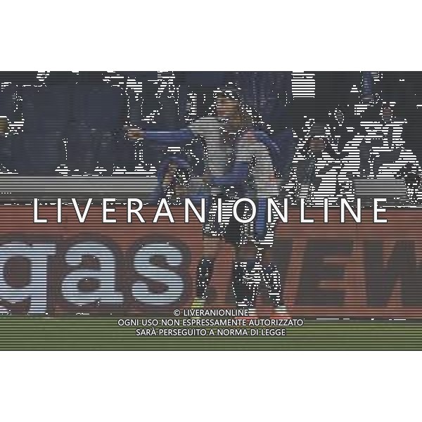 Ademola Lookman of Atalanta BC celebrates after scoring during Atalanta BC vs Empoli FC, 17° Serie A Enilive 2024-25 game at Gewiss stadium in Bergamo (BG), Italy, on Dicember 22, 2024. (Photo by Davide Casentini)-AGENZIA ALDO LIVERANI SAS