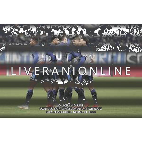 Charles De Ketelaere of Atalanta BC. celebrates after scoring second gol during Atalanta BC vs Empoli FC, 17° Serie A Enilive 2024-25 game at Gewiss stadium in Bergamo (BG), Italy, on Dicember 22, 2024. (Photo by Davide Casentini)-AGENZIA ALDO LIVERANI SAS