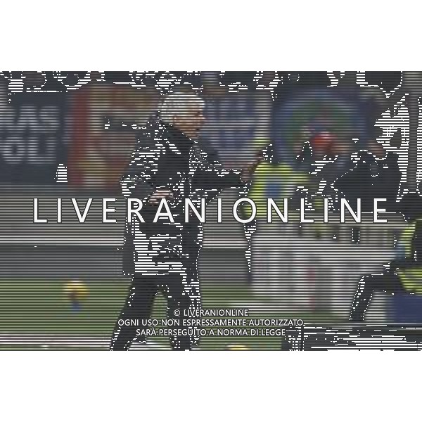Gian Piero Gasperini Head Coach of Atalanta BC gestures during Atalanta BC vs Empoli FC, 17° Serie A Enilive 2024-25 game at Gewiss stadium in Bergamo (BG), Italy, on Dicember 22, 2024. (Photo by Davide Casentini)-AGENZIA ALDO LIVERANI SAS