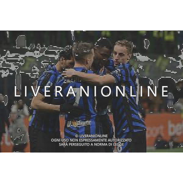 Inter vs Como nella foto Inter esultanza dopo il gol del 2 a 0 Milano 23-12-2024 Stadio Giuseppe Meazza - San Siro Campionato Serie A Enilive - 17a giornata foto Roberto Garavaglia/Agenzia Aldo Liverani sas-AGENZIA ALDO LIVERANI SAS