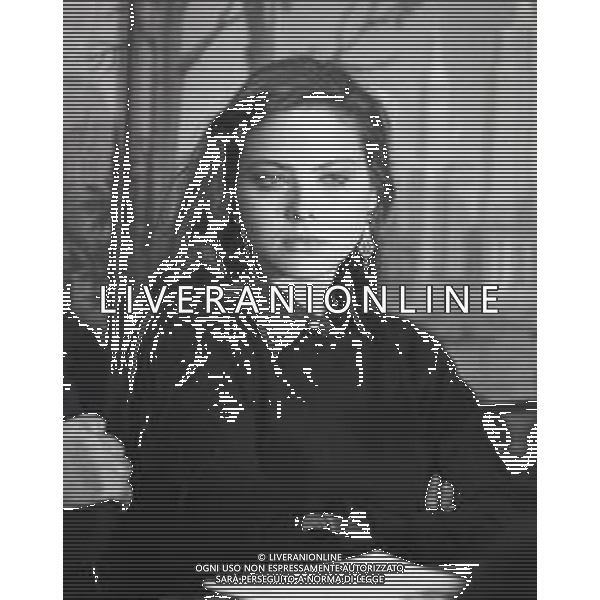 NEG-RETROSPETTIVA ORNELLA MUTI ATTRICE NELLA FOTO ORNELLA MUTI A MILANO IN TERRAZZA MARTINI NELL\'ANNO 1985 AG ALDO LIVERANI SAS