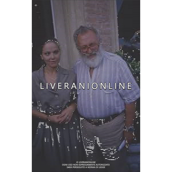 DIAP-RETROSPETTIVA ORNELLA MUTI ATTRICE NELLA FOTO ORNELLA MUTI E SERGIO LEONE A VENEZIA NELL\'ANNO 1988 AG ALDO LIVERANI SAS