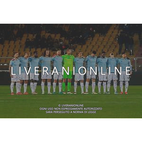TVEM December 21, 2024 Lecce, Italy - US Lecce vs SS Lazio - Italian soccer serie A 2024/25 - Via Del Mare Stadium. In the pic: team line up S.S. Lazio foto emmanuele mastrodonato-ag aldo liverani sas