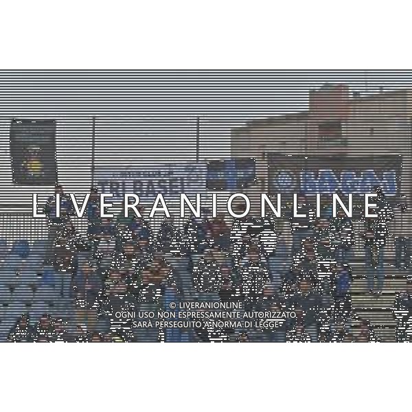 28-12-2024. Cagliari calcio-Inter F.C., 18° giornata Serie A calcio Italia 2024/2025, stadio Unipol Domus Cagliari. Foto Salvatore Moi/Agenzia Aldo Liverani s.as. Nella foto: Tifosi Inter nel settore ospiti dello stadio Unipol Domus. ©MOI SALVATORE- AGENZIA ALDO LIVERANI SAS
