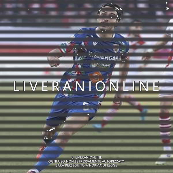 Alessandro Sersanti of AC Reggiana during Mantova 1911 vs AC Reggiana, 20° Serie B BKT 2024-25 game at Danilo Martelli stadium in Mantova (MN), Italy, on Dicember 29, 2024. (Photo by Davide Casentini)