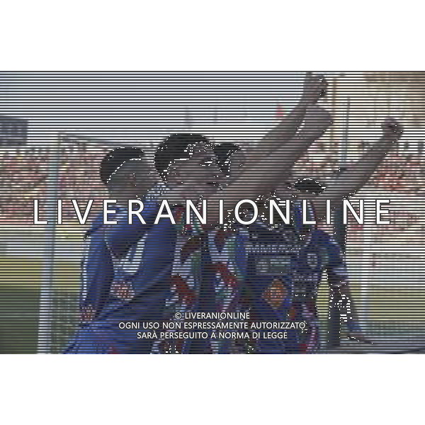 Alessandro Sersanti of AC Reggiana celebrates after scoring during Mantova 1911 vs AC Reggiana, 20° Serie B BKT 2024-25 game at Danilo Martelli stadium in Mantova (MN), Italy, on Dicember 29, 2024. (Photo by Davide Casentini)