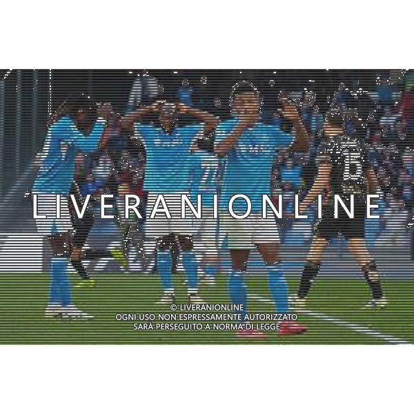 29-12-2024 NAPOLI -CAMPIONATO DI CALCIO SERIE A NAPOLI-VENEZIA nella foto: delusione Frank Anguissa, Romelu Lukaku, David Neres Foto Mosca, Ag.Liverani