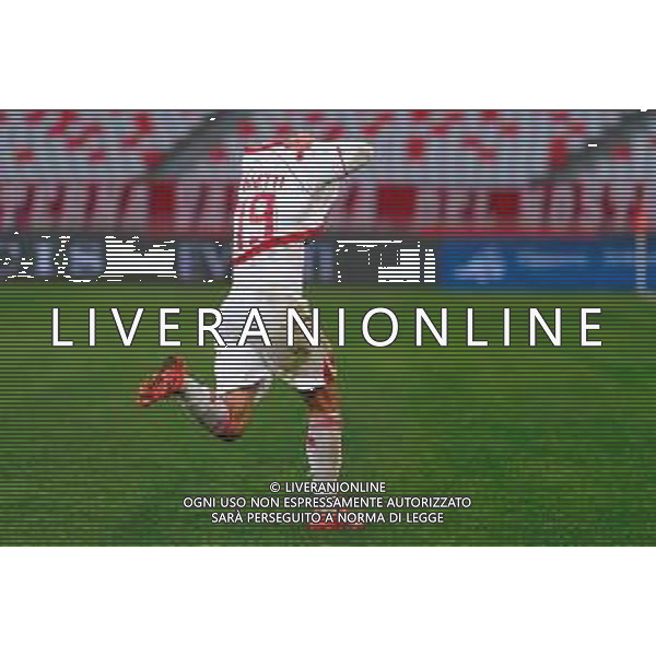 TVEM December 29, 2024 Bari, Italy - SSC Bari vs Spezia Calcio - Italian soccer serie B 2024/25 - San Nicola Stadium. In the pic: Cesar Falletti of SSC Bari celebrates after scoring a goal foto emmanuele mastrodonato-ag aldo liverani sas