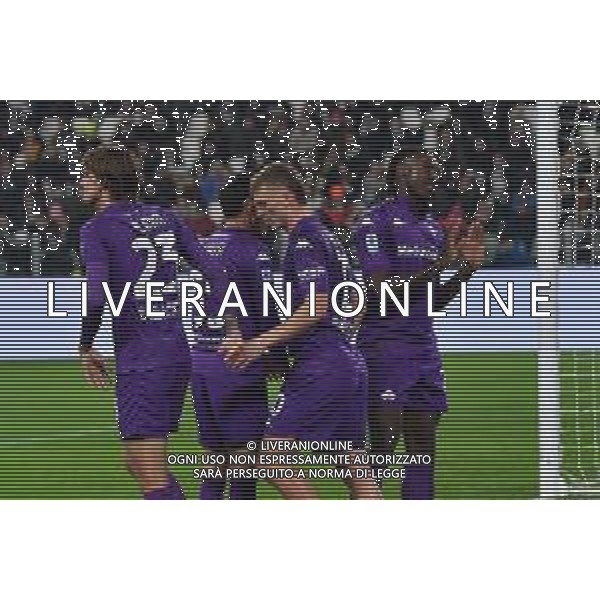 Torino 29.12.2024 Allianz Stadium @Manuela Viganti /Ag. Aldo Liverani sas Juventus vs Fiorentina Campionato Calcio Serie A Enilive 2024/2025 18a giornata Nella foto: esultanza della fiorentina dopo il gol di moise kean