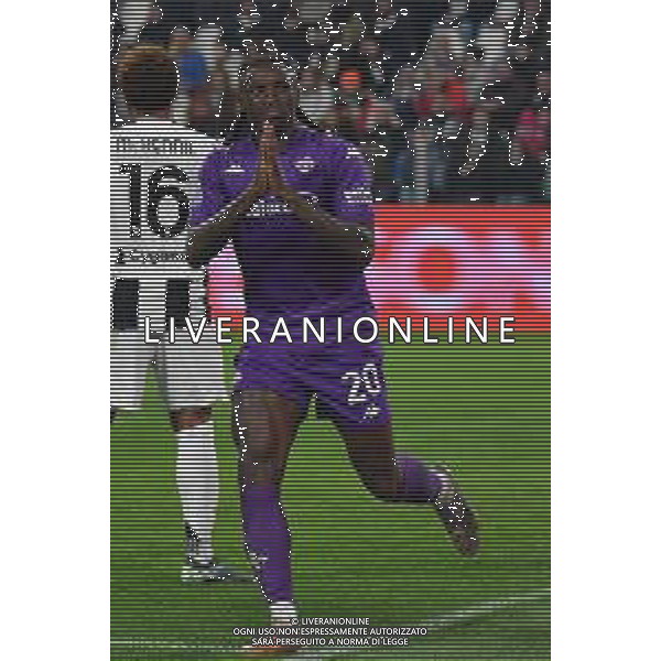 Torino 29.12.2024 Allianz Stadium @Manuela Viganti /Ag. Aldo Liverani sas Juventus vs Fiorentina Campionato Calcio Serie A Enilive 2024/2025 18a giornata Nella foto: esultanza moise kean che chiede scusa ai tifosi della juventus dopo il gol