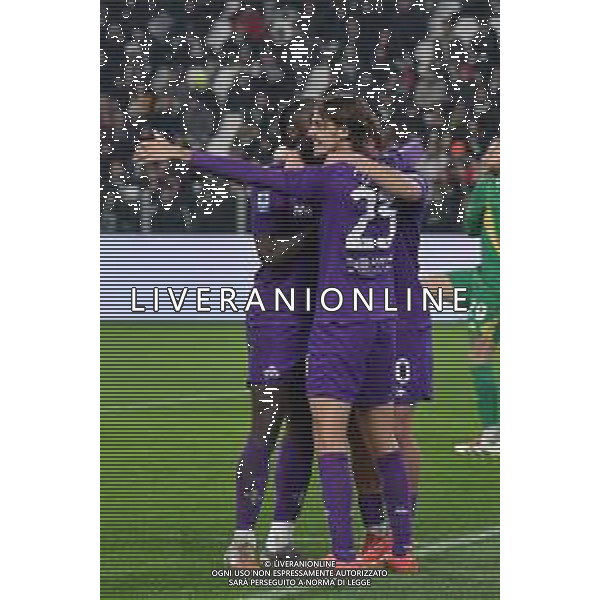 Torino 29.12.2024 Allianz Stadium @Manuela Viganti /Ag. Aldo Liverani sas Juventus vs Fiorentina Campionato Calcio Serie A Enilive 2024/2025 18a giornata Nella foto: esultanza fiorentina dopo il gol di moise kean