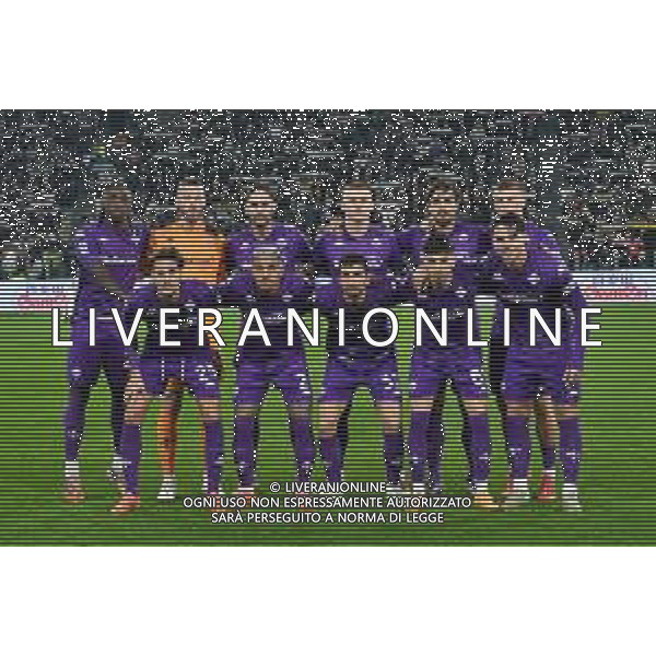 Torino 29.12.2024 Allianz Stadium @Manuela Viganti /Ag. Aldo Liverani sas Juventus vs Fiorentina Campionato Calcio Serie A Enilive 2024/2025 18a giornata Nella foto: la formazione della fiorentina da sx verso dx: moise kean, david de gea, yacine adli, pietro comuzzo, luca ranieri, albert gudmundsson, andrea colpani, dodò, danilo cataldi, fabiano parisi, riccardo sottil