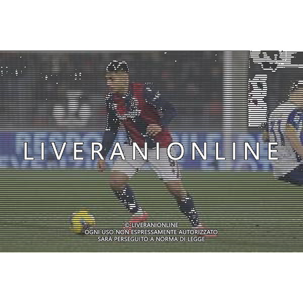 Santiago Castro of Bologna FC play the ball during Bologna BFC vs Hellas Verona FC, 18° Serie A Enilive 2024-25 game at Renato Dall\'Ara stadium in Bologna (BO), Italy, on Dicember 30, 2024. (Photo by Davide Casentini) -AGENZIA ALDO LIVERANI SAS