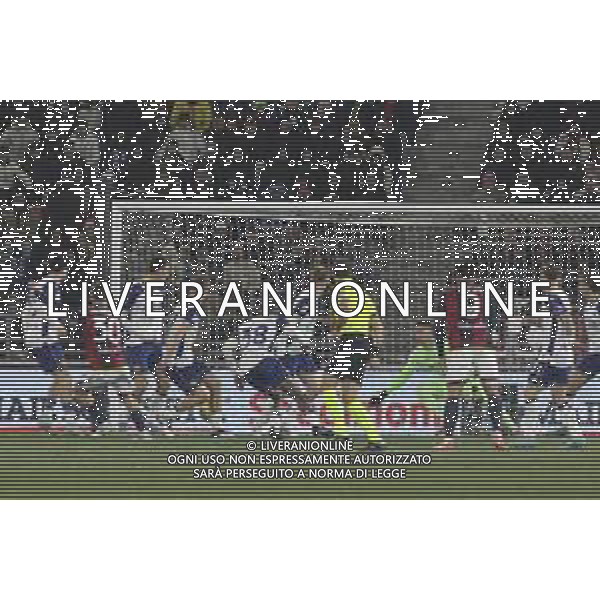 Benjamin Dominguez of Bologna FC scores a goal during Bologna BFC vs Hellas Verona FC, 18° Serie A Enilive 2024-25 game at Renato Dall\'Ara stadium in Bologna (BO), Italy, on Dicember 30, 2024. (Photo by Davide Casentini) -AGENZIA ALDO LIVERANI SAS