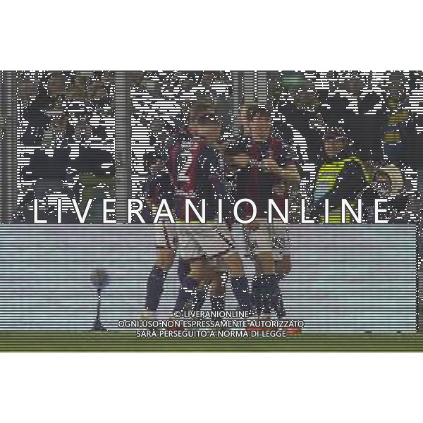 Benjamin Dominguez of Bologna FC celebrates after scoring during Bologna BFC vs Hellas Verona FC, 18° Serie A Enilive 2024-25 game at Renato Dall\'Ara stadium in Bologna (BO), Italy, on Dicember 30, 2024. (Photo by Davide Casentini) -AGENZIA ALDO LIVERANI SAS
