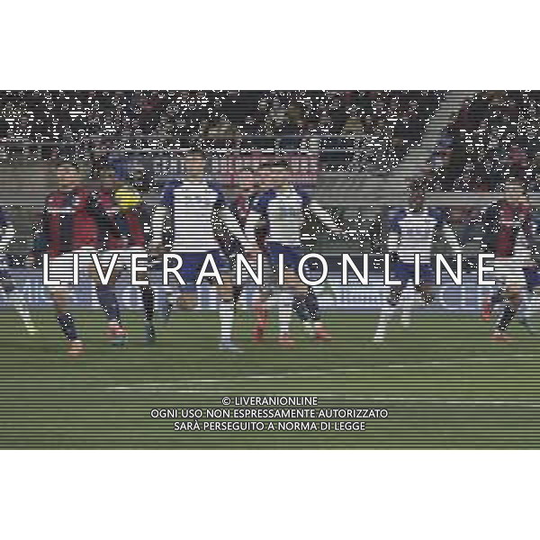 Santiago Castro of Bologna FC own goal during Bologna BFC vs Hellas Verona FC, 18° Serie A Enilive 2024-25 game at Renato Dall\'Ara stadium in Bologna (BO), Italy, on Dicember 30, 2024. (Photo by Davide Casentini) -AGENZIA ALDO LIVERANI SAS