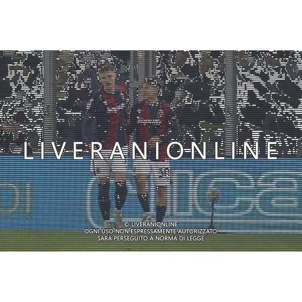 Benjamin Dominguez of Bologna FC celebrates after scoring during Bologna BFC vs Hellas Verona FC, 18° Serie A Enilive 2024-25 game at Renato Dall\'Ara stadium in Bologna (BO), Italy, on Dicember 30, 2024. (Photo by Davide Casentini) -AGENZIA ALDO LIVERANI SAS
