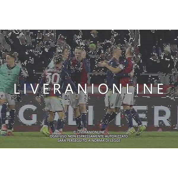 Benjamin Dominguez of Bologna FC celebrates after scoring second gol during Bologna BFC vs Hellas Verona FC, 18° Serie A Enilive 2024-25 game at Renato Dall\'Ara stadium in Bologna (BO), Italy, on Dicember 30, 2024. (Photo by Davide Casentini) -AGENZIA ALDO LIVERANI SAS