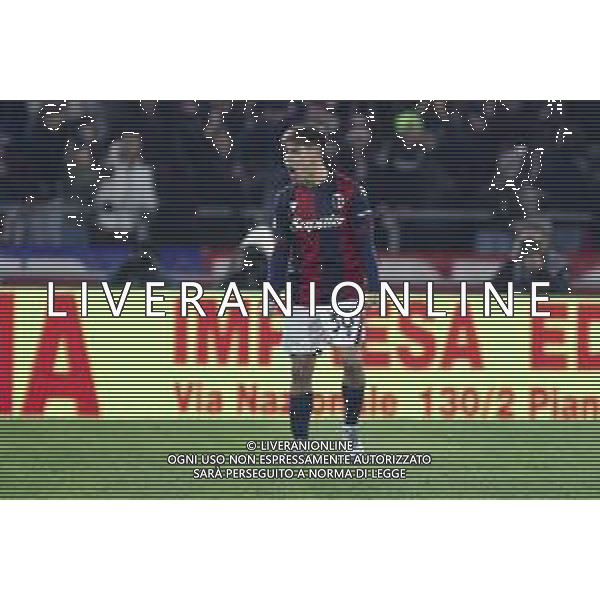Benjamin Dominguez of Bologna FC celebrates after scoring second gol during Bologna BFC vs Hellas Verona FC, 18° Serie A Enilive 2024-25 game at Renato Dall\'Ara stadium in Bologna (BO), Italy, on Dicember 30, 2024. (Photo by Davide Casentini) -AGENZIA ALDO LIVERANI SAS