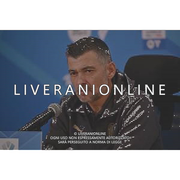 TVRG Conferenza Coincecao nella foto Sergio Conceicao allenatore Milan Riyadh (SA) 02-01-2025 Al-Awwal Park Stadium Conferenza stampa di Sergio Conceicao allenatore Milan in vista della semifinale della EA Sports Supercup - Supercoppa Italiana tra Juventus e Milan foto Roberto Garavaglia/Agenzia Aldo Liverani sas