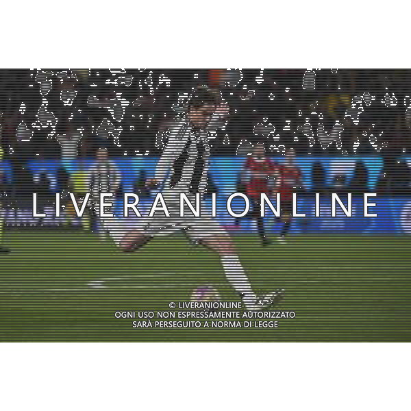 TVRG Juventus vs Milan nella foto Kenan Yildiz (Juventus) segna il gol dell\'1 a 0 Riyadh (SA) 03-01-2025 Al-Awwal Park Stadium Semifinale EA Sports Supercup - Supercoppa Italiana foto Roberto Garavaglia/Agenzia Aldo Liverani sas
