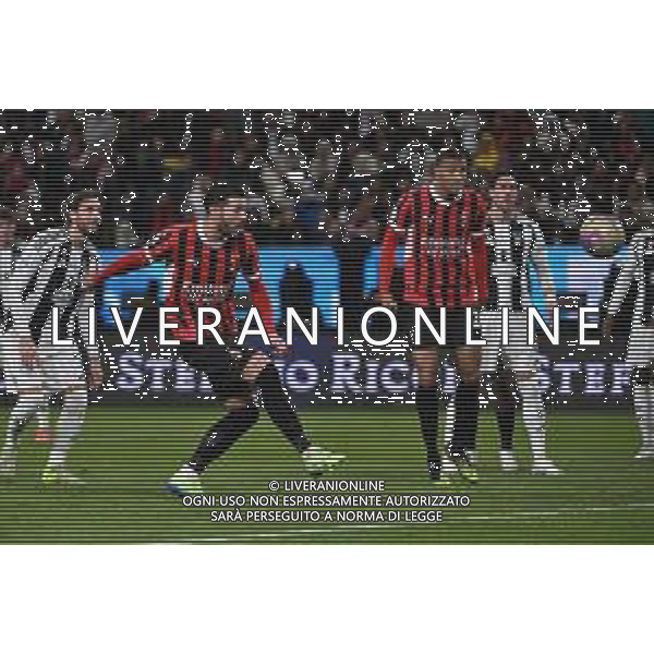 TVRG Juventus vs Milan nella foto Theo Hernandez (Milan) occasione da gol fallita Riyadh (SA) 03-01-2025 Al-Awwal Park Stadium Semifinale EA Sports Supercup - Supercoppa Italiana foto Roberto Garavaglia/Agenzia Aldo Liverani sas