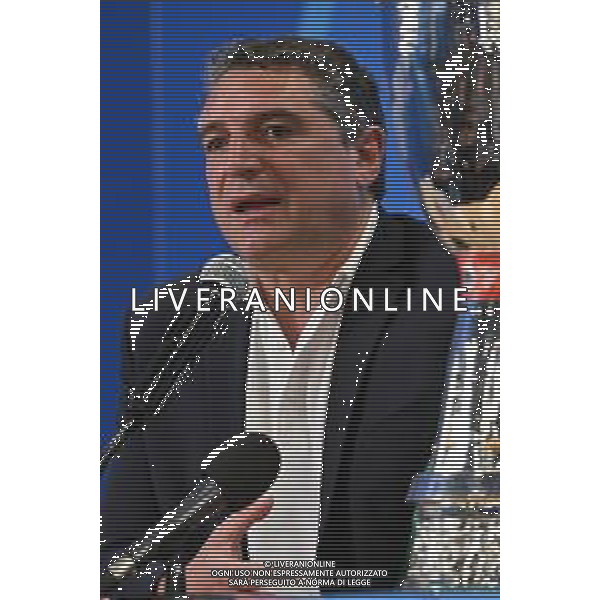 TVRG Conferenza De Siervo nella foto Luigi De Siervo amministratore delegato Lega Serie A Riyadh (SA) 05-01-2025 Al-Awwal Park Stadium Conferenza stampa di Luigi De Siervo amministratore delegato Lega Serie A in vista della finale della EA Sports Supercup - Supercoppa Italiana tra Inter e Milan foto Roberto Garavaglia/Agenzia Aldo Liverani sas