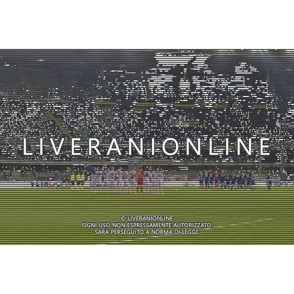 Minuto di silenzio - 1 minute of silence in memori of Aldo Agroppi before Hellas Verona FC vs Udinese Calcio, 19° Serie A Enilive 2024-25 game at Marcantonio Bentegodi stadium in Verona (VR), Italy, on January 04, 2025. (Photo by Davide Casentini)-AGENZIA ALDO LIVERANI SAS
