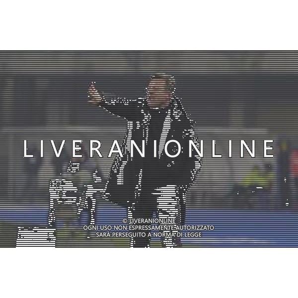 Kosta Runjaic Head Coach of Udinese FC gestures during Hellas Verona FC vs Udinese Calcio, 19° Serie A Enilive 2024-25 game at Marcantonio Bentegodi stadium in Verona (VR), Italy, on January 04, 2025. (Photo by Davide Casentini)-AGENZIA ALDO LIVERANI SAS