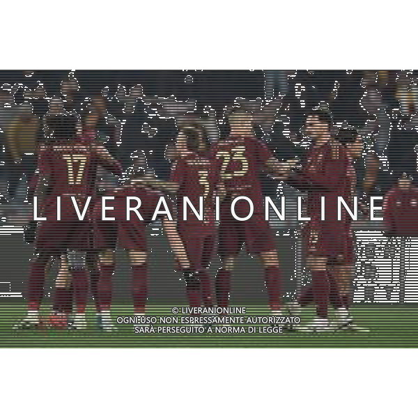 Roma vs Lazio Campionato Serie A Enilive - 19 Giornata Stadio Olimpico - Roma 05-01-2025 nella foto Esultanza Roma ©Federico Gaetano-AGENZIA ALDO LIVERANI SAS