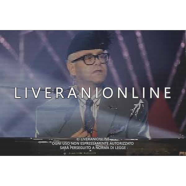 DIA-RETROSPETTIVA ELTON JOHN CANTANTE NELLA FOTO ELTON JOHN AL FESTIVAL DI SANREMO NELL\'ANNO 1989 AG ALDO LIVERANI SAS