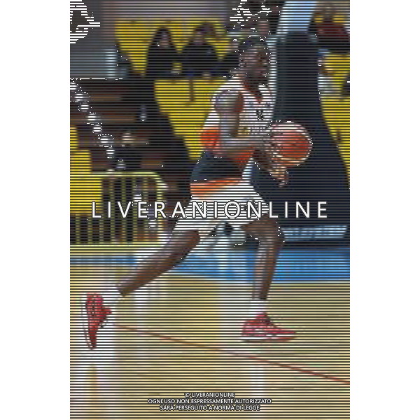 Reggio Calabria 05/01/2025 PalaCalafiore Campionato Serie B Interregionale Basket maschile. Redel Viola Reggio Calabria vs Siaz P.za Armerina. In foto: Bangu Redel Viola foto pasquale gareffa-ag aldo liverani sas