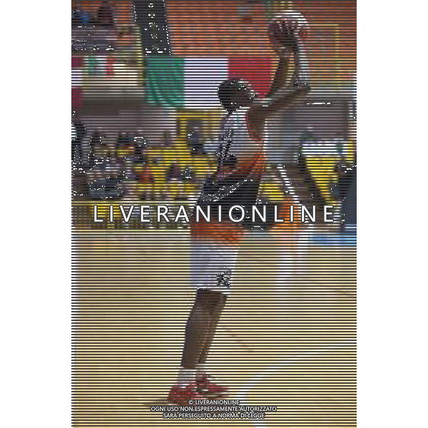 Reggio Calabria 05/01/2025 PalaCalafiore Campionato Serie B Interregionale Basket maschile. Redel Viola Reggio Calabria vs Siaz P.za Armerina. In foto: Bangu Redel Viola foto pasquale gareffa-ag aldo liverani sas