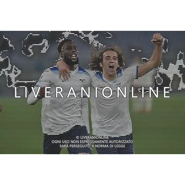 Lazio vs Como Campionato Serie A Enilive - 20 Giornata Stadio Olimpico - Roma 10-01-2025 nella foto Esultanza Dia e Guendouzi ©Federico Gaetano - AGENZIA ALDO LIVERANI SAS