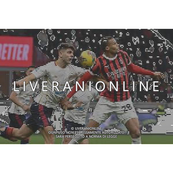 Milan vs Cagliari nella foto Adam Obert (Cagliari) e Malick Thiaw (Milan) Milano 11-01-2025 Stadio Giuseppe Meazza - San Siro Campionato Serie A Enilive - 20a giornata foto Roberto Garavaglia/Agenzia Aldo Liverani sas ©Garavaglia - AGENZIA ALDO LIVERANI SAS