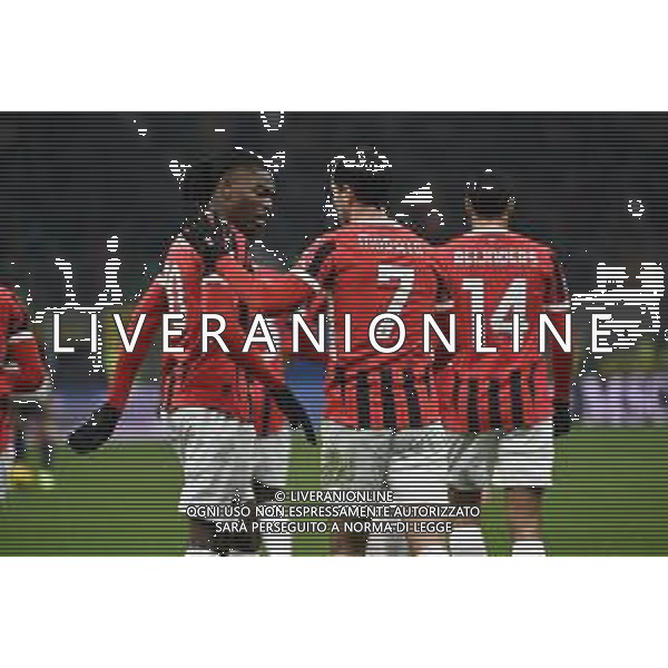 Milan vs Cagliari nella foto Milan esultanza dopo il gol dell\'1 a 0 Milano 11-01-2025 Stadio Giuseppe Meazza - San Siro Campionato Serie A Enilive - 20a giornata foto Roberto Garavaglia/Agenzia Aldo Liverani sas ©Garavaglia - AGENZIA ALDO LIVERANI SAS