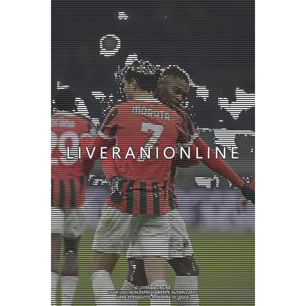 Esultanza alvaro morata dopogol con Rafael Leao -MILAN vs CAGLIARI 20a giornata Campionato Calcio Serie A Enilive 11.01.2025 ©PAOLO GIAMPIETRI - AGENZIA ALDO LIVERANI SAS