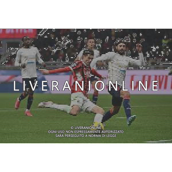 Milan vs Cagliari nella foto Christian Mate Pulisic (Milan) occasione da gol Milano 11-01-2025 Stadio Giuseppe Meazza - San Siro Campionato Serie A Enilive - 20a giornata foto Roberto Garavaglia/Agenzia Aldo Liverani sas- AGENZIA ALDO LIVERANI SAS