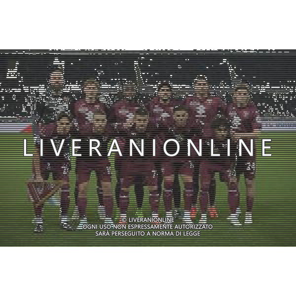 Torino 11.01.25 Stadio Grande Torino @Manuela Viganti/Ag. Aldo Liverani sas Torino vs Juventus Campionato Calcio Serie A Enilive 2024/2025 20a giornata Nella foto: la formazione del torino da sx verso dx: vanja milinkovic savic, mergim vojvoda, yann karamoh, saul coco, guillermo maripan, borna sosa, samuele ricci, nikola vlasic, karol linetty, che adams valentino lazaro ©Viganti - AGENZIA ALDO LIVERANI SAS